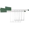 Alessi Plissé MDL08RA GR - Set di Due Pinze per Tostapane di Design, in Acciaio Inossidabile e Resina Termoplastica, Verde