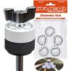 Cympad Bianco Chromatics Foam Cymbal Pad Set - Rondelle in schiuma a memoria di forma ad alta densità per migliorare il suono e la durata, adatte a tutti i supporti per piatti - 40/15mm