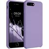 kwmobile Custodia Compatibile con Apple iPhone 7 Plus/iPhone 8 Plus Cover - Back Case per Smartphone in Silicone TPU - Protezione Gommata - lavanda lilla