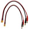 Boladge 2-Pack Adattatore di Connettore Maschio XT30 a Connettore Maschio Proiettile Bullet Spina Banana 4mm 4.0mm per RC Lipo Elicottero Quadcopter