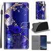 KENHONER Cover Compatibile con Samsung Galaxy S8, Premium Pelle PU Portafoglio Flip Libro Custodia per Samsung S8 [Protezione Completa] - Farfalla