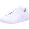 adidas Grand Court Base 2.0, Scarpe da ginnastica Donna, Ftwr White Ftwr White Clear Pink, 40 EU
