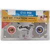 DIPRA 731232 Box per Tubo per, a crimpare, Diametro 12 mm, Uscita Doppio Raccordo F15/21, Rosso