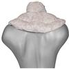 Giraffenland Cuscino del collo, shabby-chic grigio-beige. Cuscino cervicale. Cuscino termico con semi di lino (forno, microonde)
