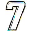 4R Quattroerre.it 13257 Numero Racing 7, Bianco