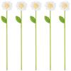 FINGERINSPIRE 5pcs Handmade Crochet Daisy Flower Ornamenti 31,5 cm Maglia Bouquet Fiori Crochet Filato di Lana Ornamenti per Decorazioni Domestiche Affascinanti Regali Camomilla