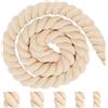 Pyroclasia Cordoncino di cotone 15 mm 5 m di colore beige, corda di cotone macramè, filo spesso per decorazioni, lavori fai da te, artigianato, giardinaggio, confezione regalo