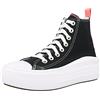 CONVERSE 271716C Chuck Taylor all Star Move Canvas Platform Uomo, Black/Pink Salt/White EU 36