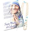 OVUNQUE PROTEGGIMI Rosario devozionale di Madre Teresa di Calcutta con Libretto multilingua.