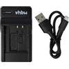 vhbw Caricabatterie USB compatibile con Fotocamera Sony Bloggie MHS-CM5, MHS-PM5, MHS-PM5K.