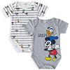 SUN CITY Body Neonato Mezze Maniche Disney Tutina Mickey Mouse Set 2 pz in Cotone 5375