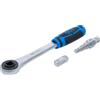 BGS 314 | Cricchetto passante con adattatore e chiave a gradini | attacco da 12,5 mm (1/2)