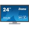 iiyama ProLite Monitor PC 60,5 cm (23.8) 1920 x 1080 Pixel Full HD LCD Touch screen Multi utente Bianco [T2452MSC-W1]