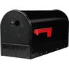 ARCHITECTURAL MAILBOXES Gibraltar Mailboxes OM160BEC Outback - Cassetta delle lettere a doppia porta, grande capacità, colore: nero