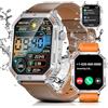 LIGE Smartwatch Uomo Militare con Funzione Telefono 400mAh Batteria Durevole 1,96pollici Touchscreen IP67 Impermeabile 120 Modalità Sport Orologio Android iOS Robusto