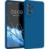 kwmobile Cover per Samsung Galaxy A53 5G Custodia - Back Case per Smartphone in Silicone TPU - Protezione Gommata - blue reef