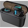 Shot Case Auricolari Bluetooth con Custodia di Ricarica per Huawei Mate 10 PRO Smartphone Senza Fili in-Ear Waterproof