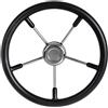osculati VOLANTE NERO RAZZE IN ACCIAIO INOX Ø 320 TIMONE BARCA GOMMONE