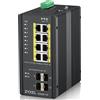 Zyxel Switch di rete Zyxel RGS200-12P Gestito L2 Gigabit Ethernet (10/100/1000) Supporto Power over (PoE) Nero [RGS200-12P-ZZ0101F]