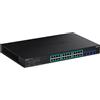 Trendnet TPE-30284 switch di rete Gestito L2/L4 Gigabit Ethernet (10/100/1000) Supporto Power over (PoE) 1U Nero [TPE-30284]