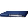 PLANET Switch di rete PLANET 24-Port 10/100/1000T 802.3at Non gestito Gigabit Ethernet (10/100/1000) Supporto Power over (PoE) 1U Blu [GSW-2824P]