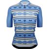 Santini Pendelton Short Sleeve Jersey Blu S Donna