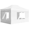 Vidaxl Gazebo Professionale Pieghevole in Alluminio Pareti 4,5x3m Bianco