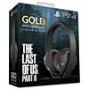 Limited Edition The Last of Us Part II Gold Wireless Headset for PS4 HEAD NUOVO