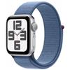 Apple Watch SE 2023 GPS 40mm Silver Aluminium Case with Winter Blue Sport Loop I