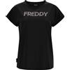 Freddy T-shirt con maniche ad aletta e stampa FREDDY argento