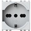 Finder Spa Presa Schuko Tedesco e Bipasso 10/16A 250Vac Compatibile VIMAR PLANA Bianca 4Box 4B.V14.P40