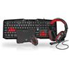 TechMade KIT TASTIERA + MOUSE + PAD + CUFFIE TM-GAMINGSET2 GAMING 2