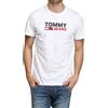 Tommy Hilfiger Tjm Reg Corp Logo Tee Dm0dm15379 Magliette a Maniche Corte, Bianco (White), M Uomo