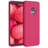 kwmobile Custodia Compatibile con Samsung Galaxy S9 Cover - Back Case per Smartphone in Silicone TPU - Protezione Gommata - rosso melograno