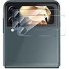 GIOPUEY Vetro Temperato&Pellicola Fotocamera per Samsung Galaxy Z Flip 3 [2+2 Pezzi], HD, Resistente ai Graffi, Senza Bolle [Amichevole per Cover] (Trasparente)