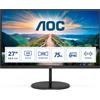 AOC Monitor AOC V4 Q27V4EA LED display 68,6 cm (27) 2560 x 1440 Pixel 2K Ultra HD Nero [Q27V4EA]