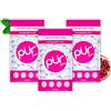PUR Gum | Gomma Da Masticare Senza Zucchero | Con Xilitolo | Vegana, Senza Aspartame e Senza Glutine | Gomma Naturale Al Sapore Di Pomegranate Mint, 55 Pezzi (Confezione da 3)