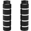 KINSPORY Bike Mollette, Bike Pegs, BMX Freestyle Peg, 10mm 2 Pezzi, 3/8 26 Denti in Lega di Alluminio pedane Bici (strisce nere)