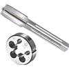 CoCud Set Rubinetti e Matrici, M16 x 1.25 Filettatura, Metrica Alta Velocità Acciaio Macchina Vite Rubinetto & Kit Utensili per Stampi Tondi - (per Riparazione), 1 set