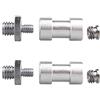 Jopto Set di 6 viti filettate con convertitore da 1/4 e 3/8 per fotocamera, treppiede, monopiede, testa a sfera, supporto per spalle, apparecchiature di illuminazione, gabbia della fotocamera