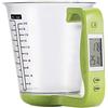 ausuky Bilancia digitale da cucina con misurino, bilancia elettronica con display LCD di temperatura e peso (verde)