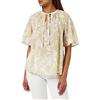 United Colors of Benetton Blusa 5OA9DQ04O Camicia, Beige a Fantasia 84M, XS Donna