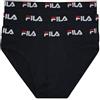 Fila Underwear 3 Slip Uomo Puro Cotone Made in Italy Moda Egidio (XXL, Nero)