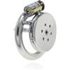 MKGMYGZ Flat Chastity Cage Small Chastity Cage Uomo Sissy Cintura Di Castità Maschile Metallo Cock Cage Erotitici Sexy Per Coppie (45MM,Short)