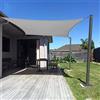 Dripex Tenda da Sole per Esterno, 2X3M Vela Ombreggiante, Tenda a Vela Rettangolare Protezione Anti Raggi UV e Impermeabile, Telo Parasole per Giardino, Terrazzo, Patio, Cortile e Prato (Grigio)