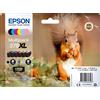 EPSON MULTIPACK 6 CARTUCCE INCHIOSTRI ORIGINALI EPSON 378XL SERIE SCOIATTOLO NERO XL + COLORI XL - EPSON - C13T37984010