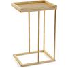 Versa Tavolino ausiliario per soggiorno, camera da letto, dimensioni (altezza x larghezza x profondità) 70 x 35 x 45 cm, legno di pino, colore marrone