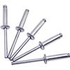 Marcopol Confezione da 500 rivetti ciechi 4,8 x 20 mm, testa a cupola tipo aperto, DIN 7337, rivetti in alluminio e mandrino in acciaio, rivetti pop (500, 4,8 x 20 mm)