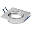 McShine Telaio da Incasso per faretti alogeni e LED, Bicolore, eckig, 84x84mm