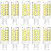 WULUN Confezione da 10 Lampadine a LED G9 da 10 W equivalenti a 150 W alogene, 86 LED, 1000 lm, angolo di diffusione 360°, ultra luminose, senza sfarfallio, non dimmerabile…